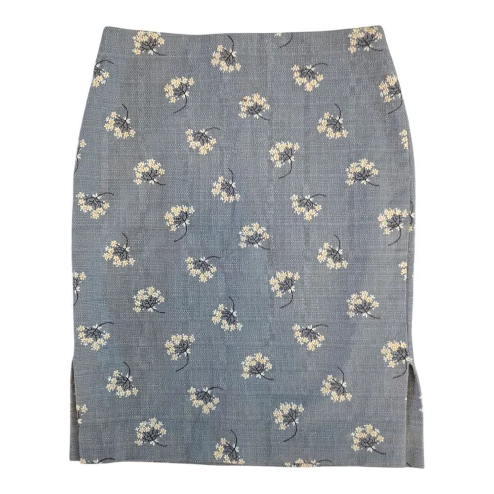 EC LOFT OUTLET FLORAL SKIRTS W/SLITS SZ. 00P